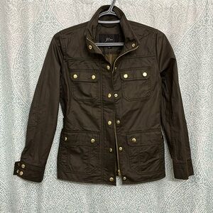 NWT Women’s J. Crew Waxed Cotton Downtown Field Utility Jacket